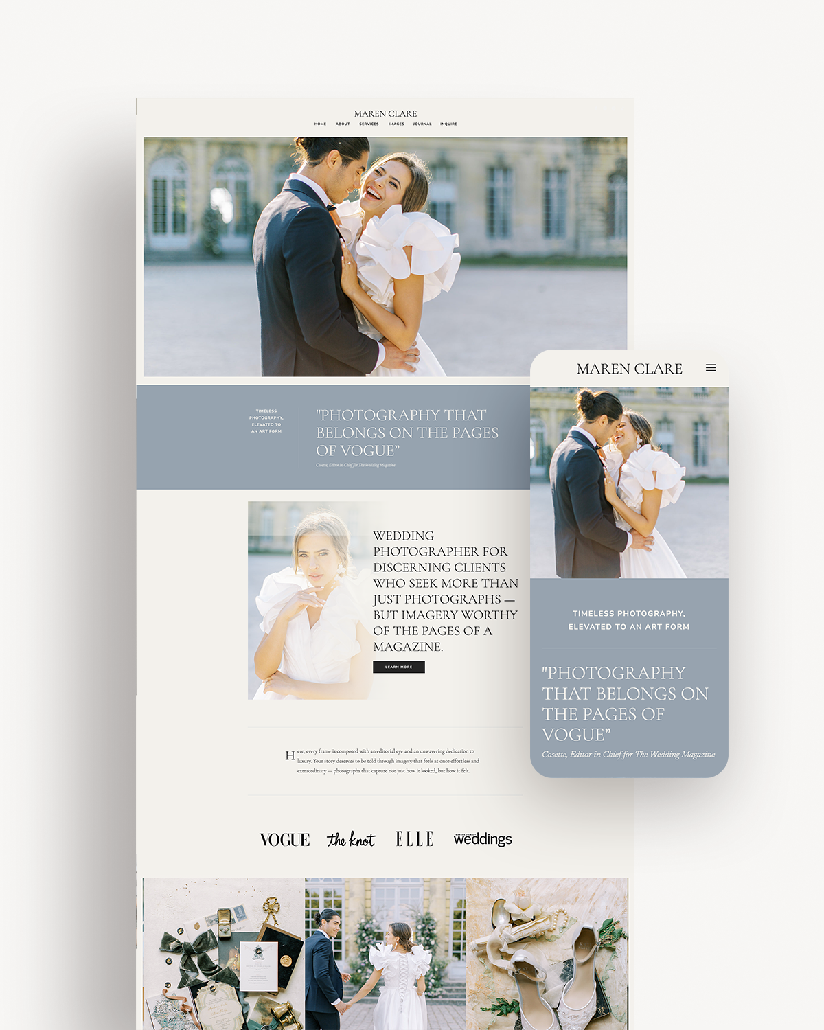 Maren Clare Showit Template